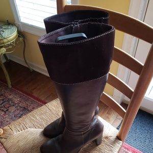 🤩Boden Rich Dark Brown and Suede Boots